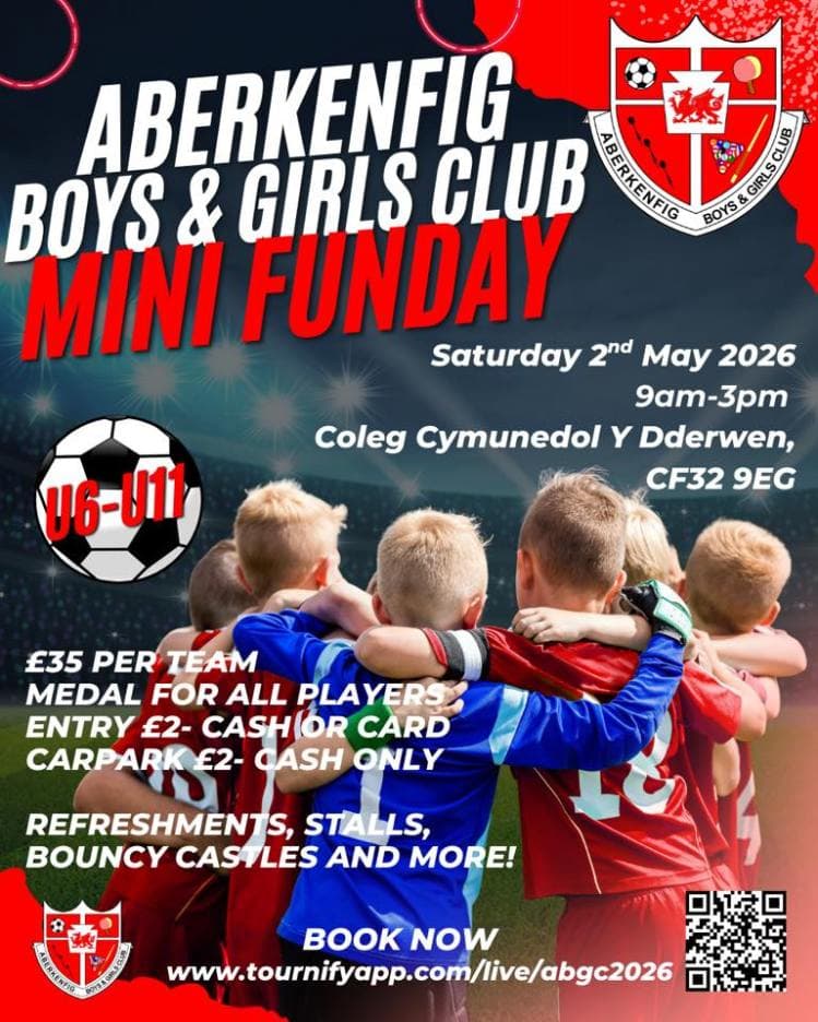 Aberkenfig Boys and Girls Club Minis Funday