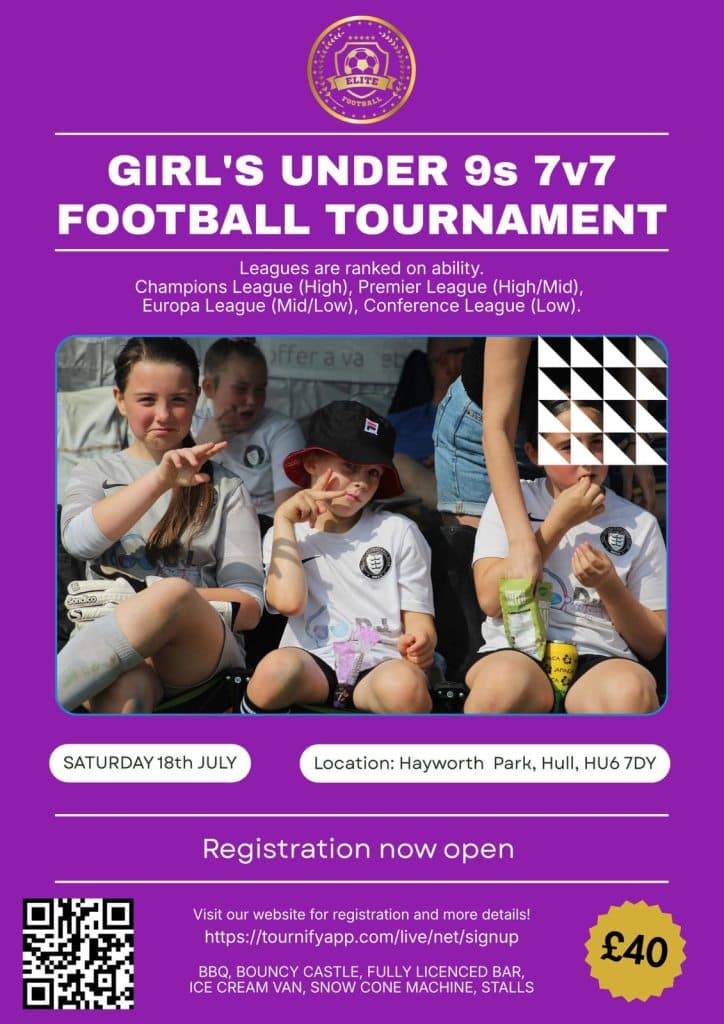 National Elite Football Tournament - U9 GIRLS ONLY flyer