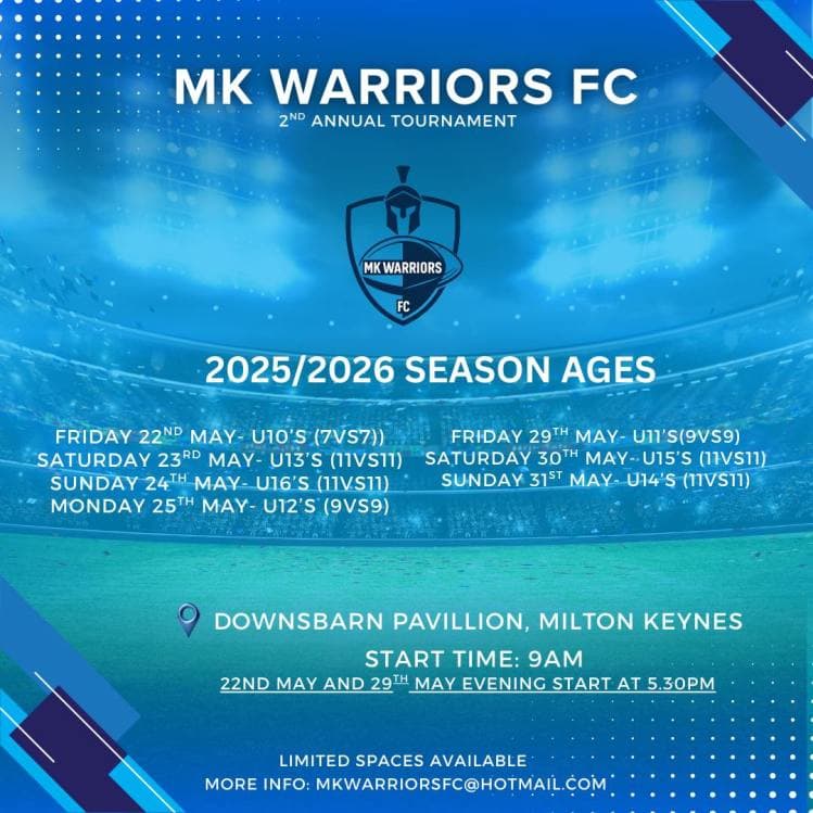 MK Warriors FC Summer Tournament
