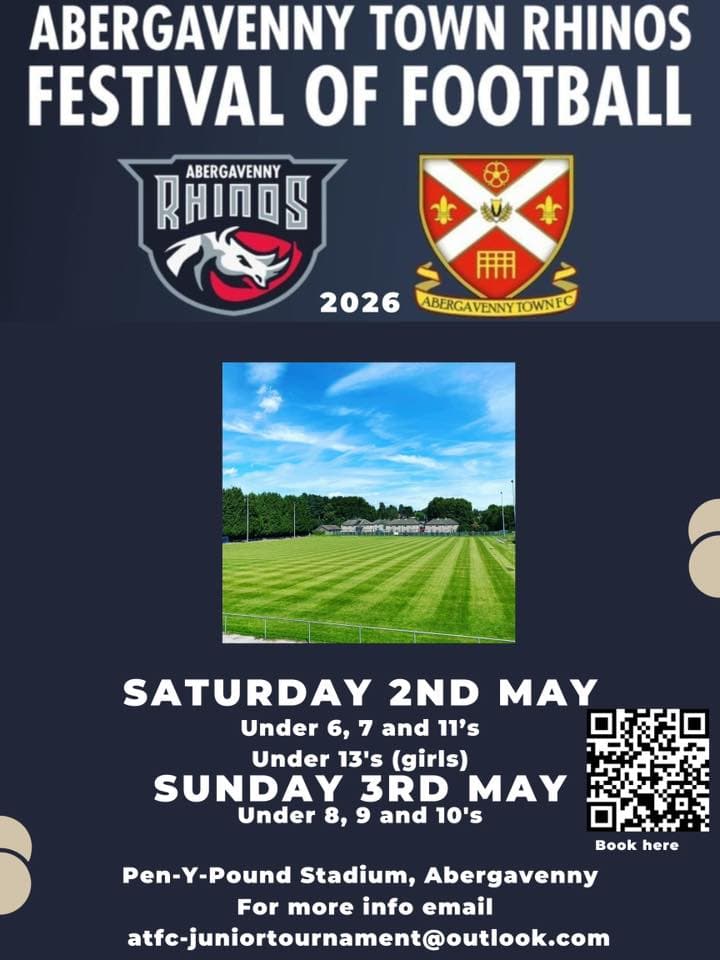 Abergavenny Town Rhinos Festival of Football flyer