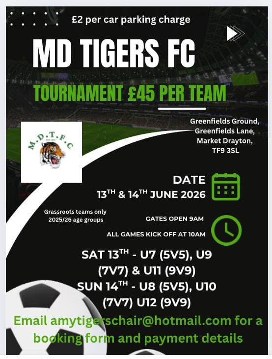 Market Drayton Tigers Tournament