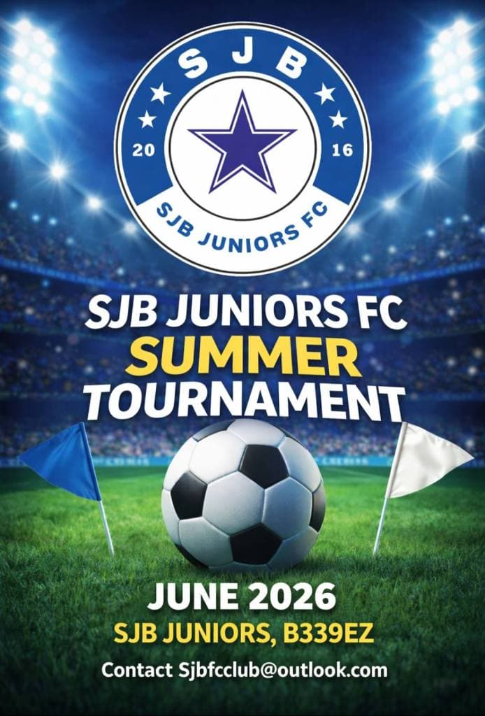 SJB Juniors FC Summer Tournament - GIRLS ONLY