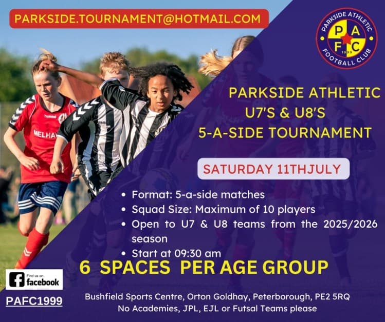 Parkside Athletic Tournament flyer