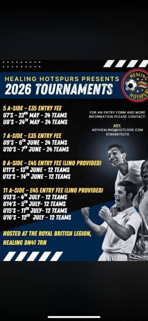 Healing Hotspurs summer tournaments
