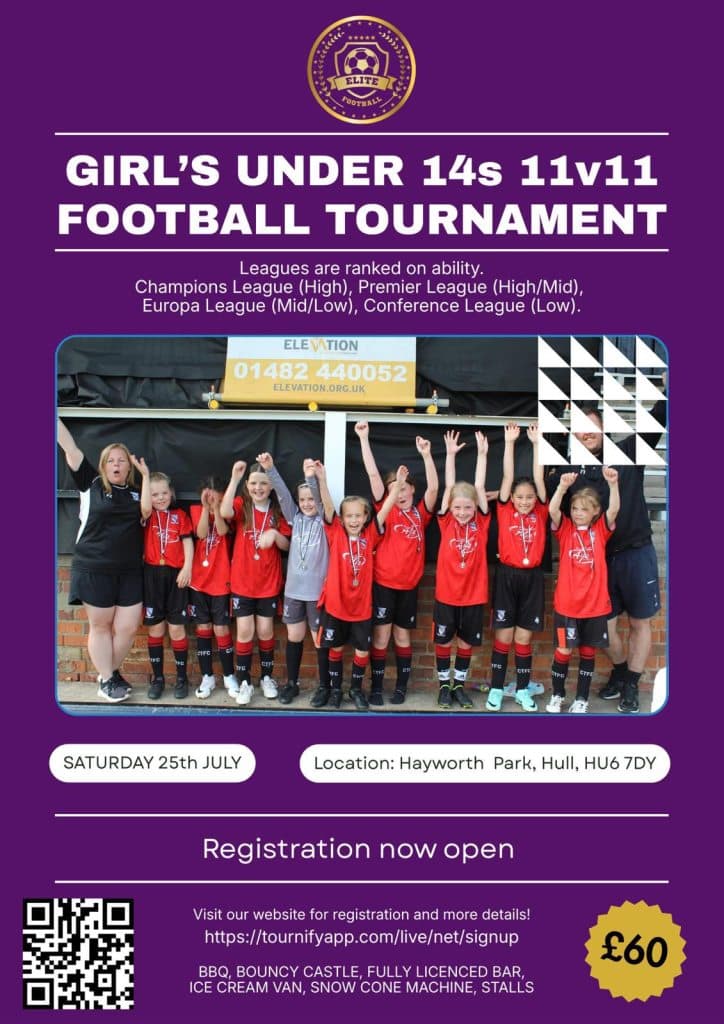 National Elite Football Tournament - U14 GIRLS ONLY flyer