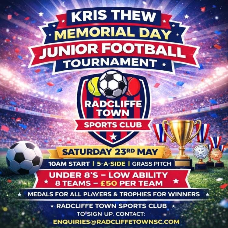 Kris Thew Memorial Day Junior Football Tournament flyer