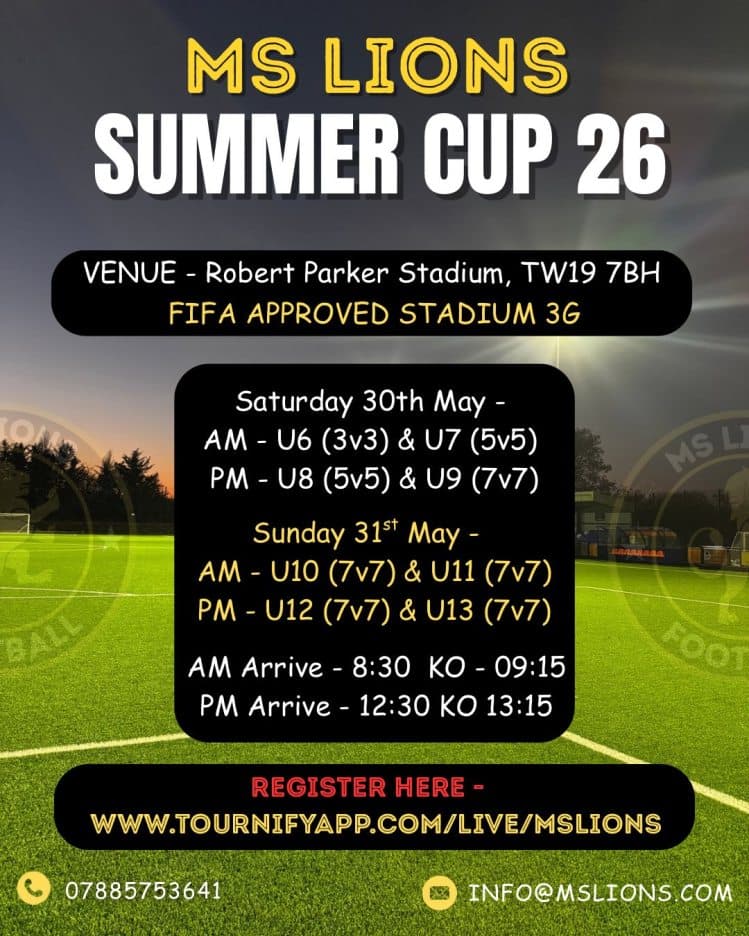 MS Lions Summer Cup flyer