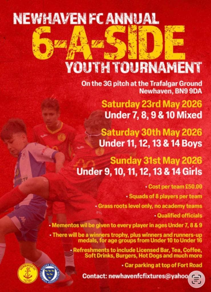 Newhaven FC Annual 6-A-Side Tournament - GIRLS ONLY flyer