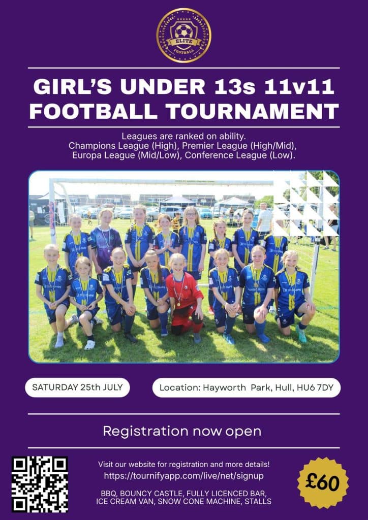 National Elite Football Tournament - U13 GIRLS ONLY flyer