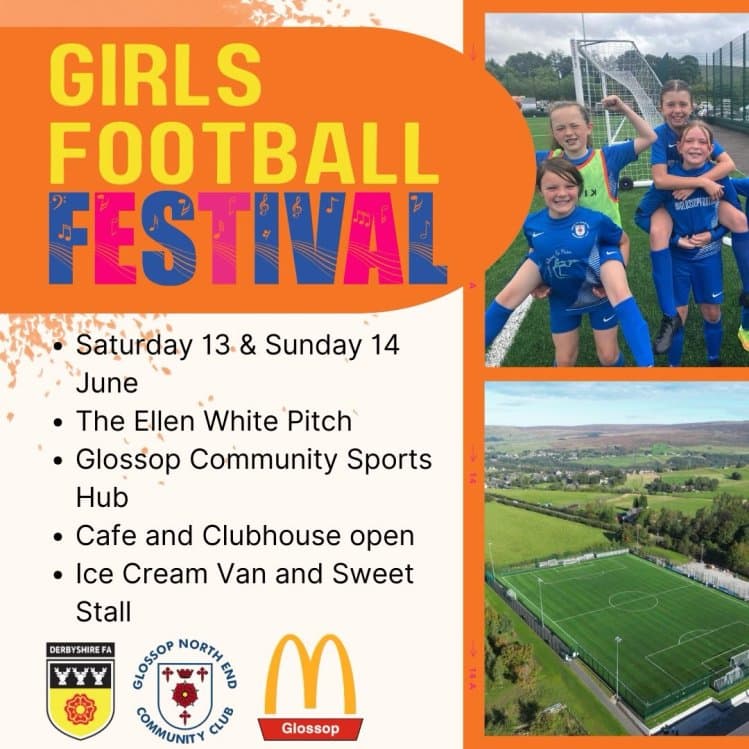 Glossop Football Festival - GIRLS ONLY flyer