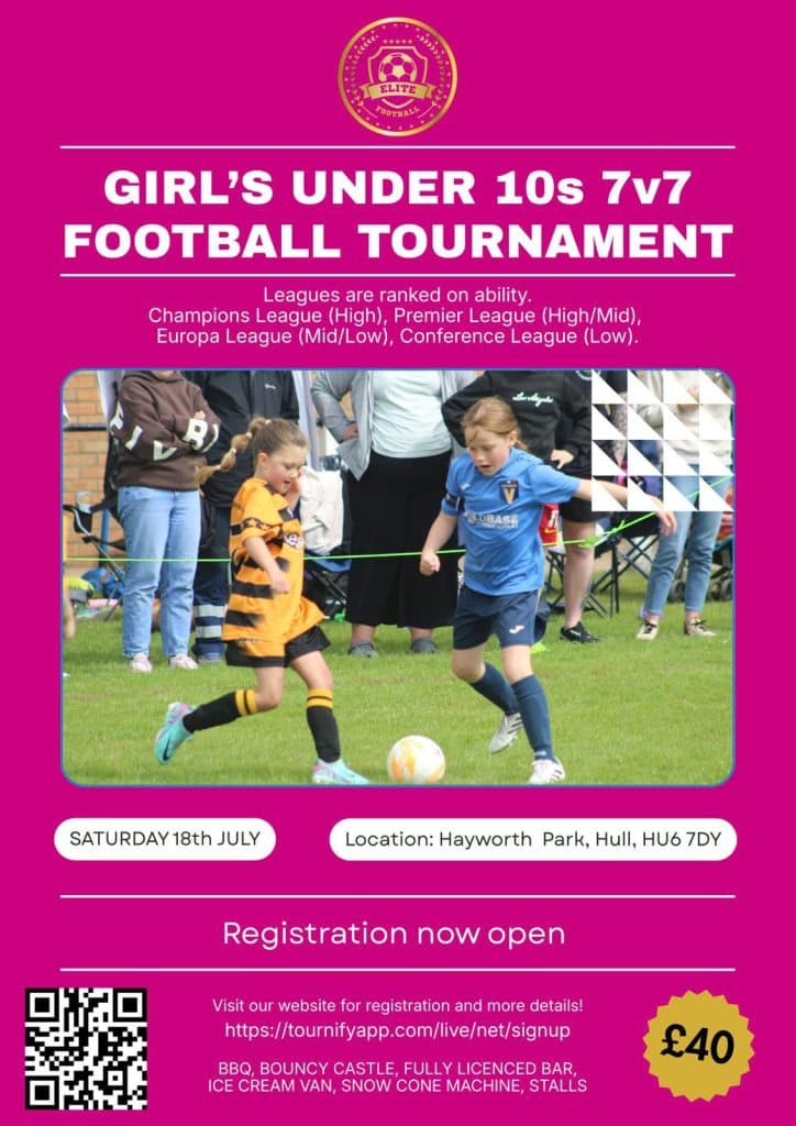 National Elite Football Tournament - U10 GIRLS ONLY flyer