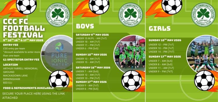 CCC FC Festival of Football flyer