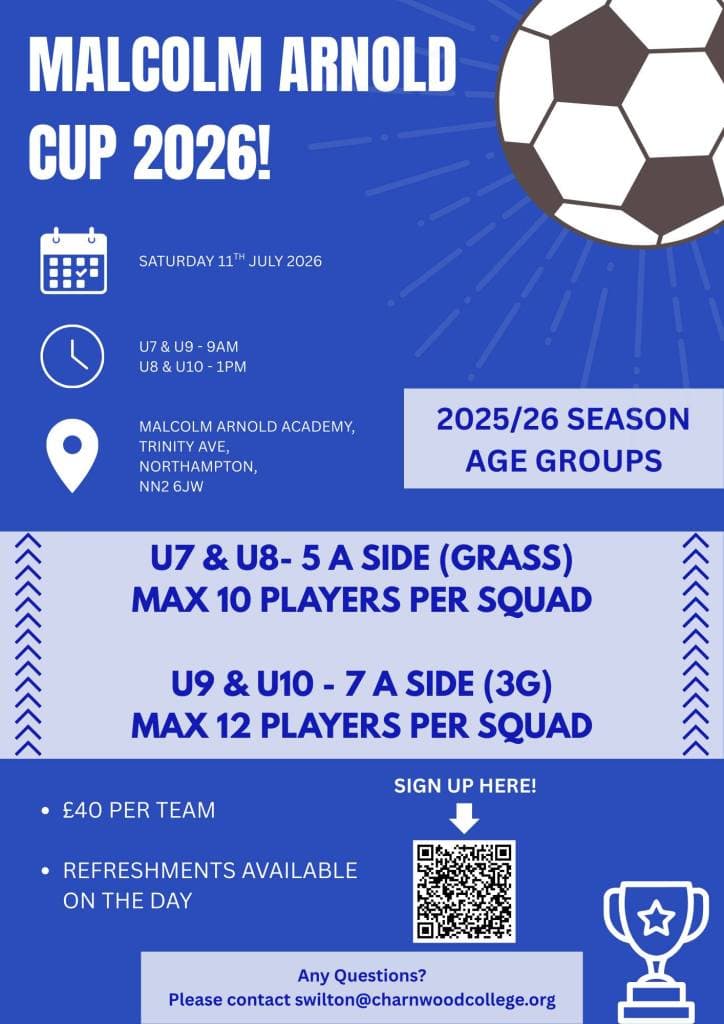 Malcolm Arnold Cup flyer