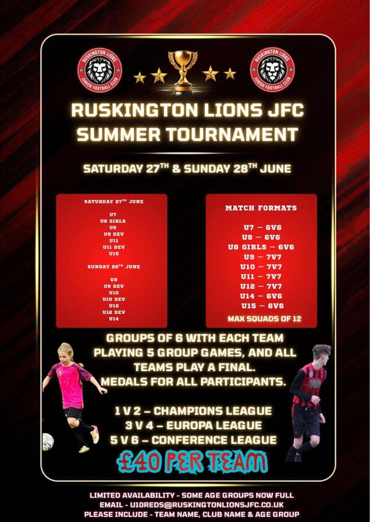 Ruskington Lions JFC Summer Tournament