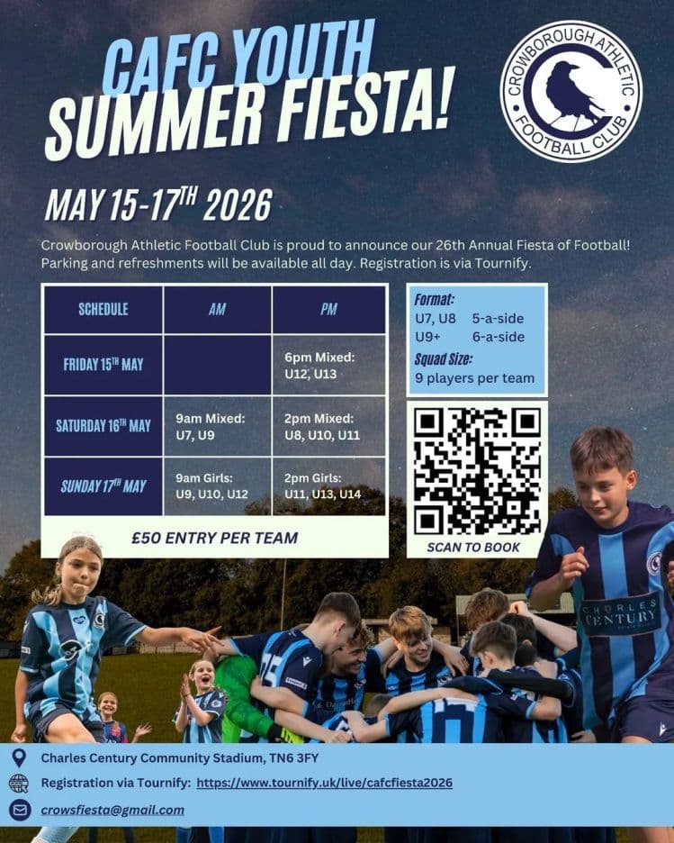 Crowborough Athletic FC Fiesta - GIRLS ONLY flyer