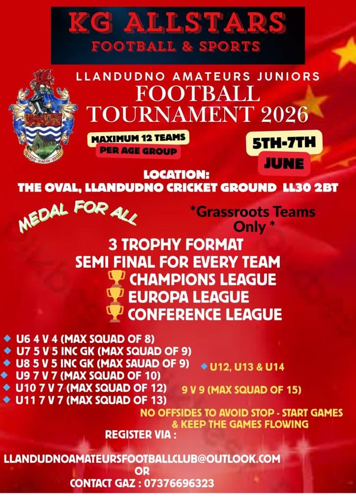 Llandudno Amateurs Juniors Football Tournament