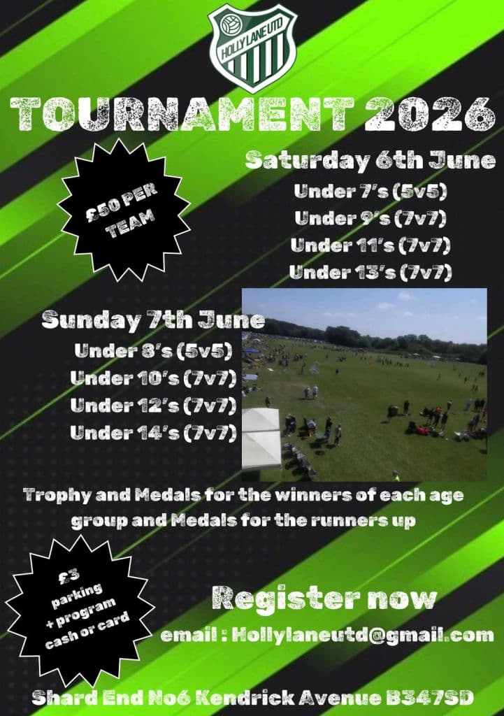 Holly Lane United Tournament flyer