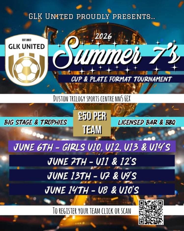 GLK United Summer 7's - GIRLS ONLY flyer