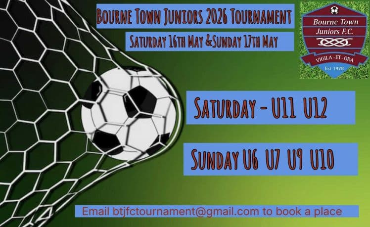 Bourne Town Juniors Tournament flyer