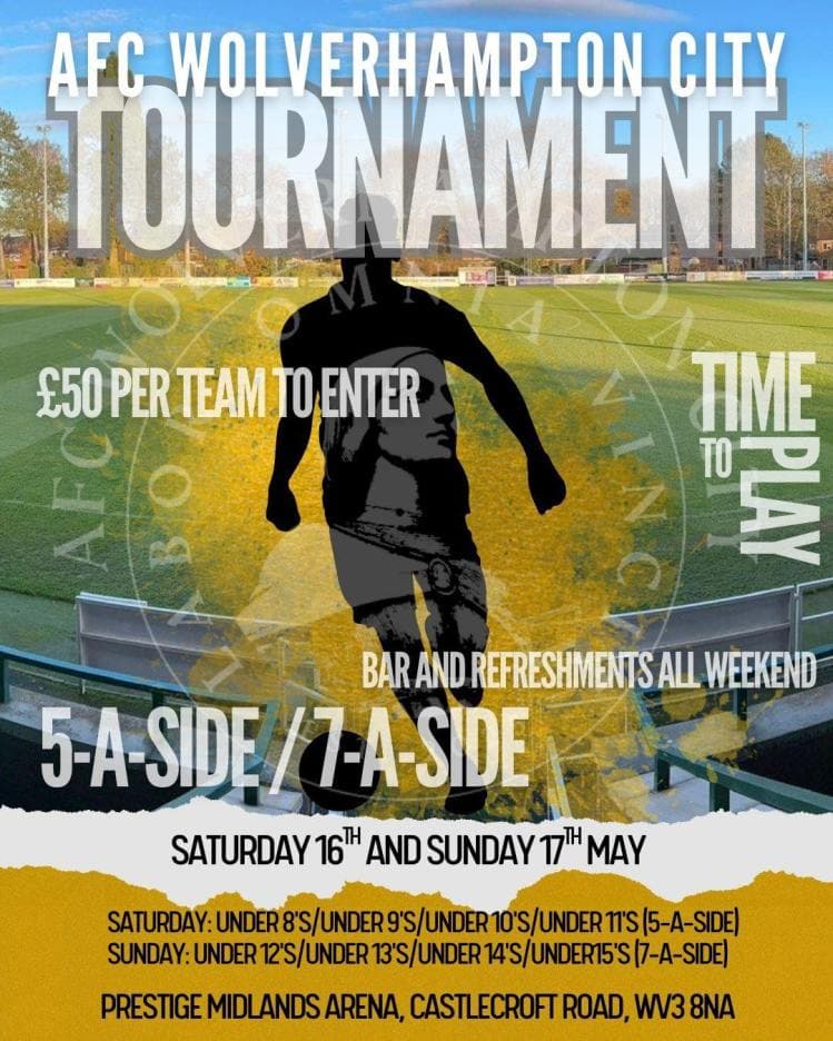 AFC Wolverhampton City Youth Tournament flyer