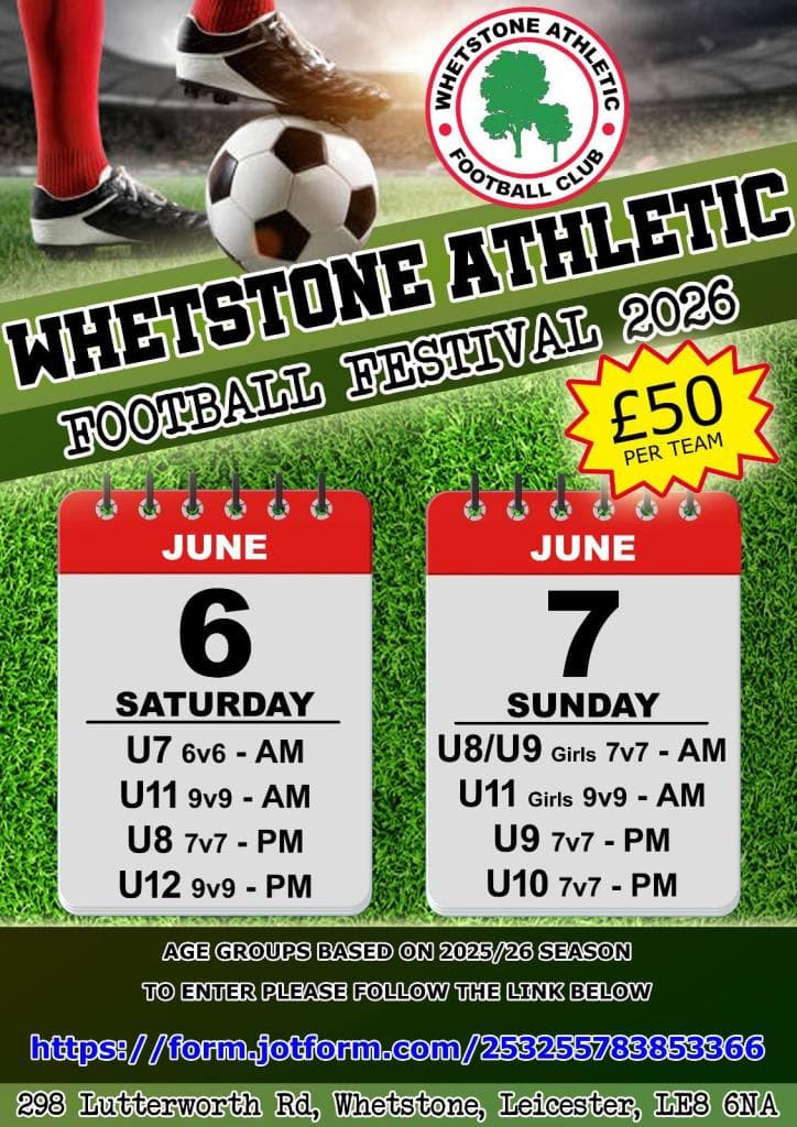 Whetstone Football Festival flyer