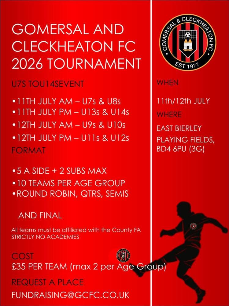 Gomersal and Cleckheaton FC Tournament