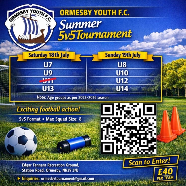 Ormesby Youth FC 2026 Tournament