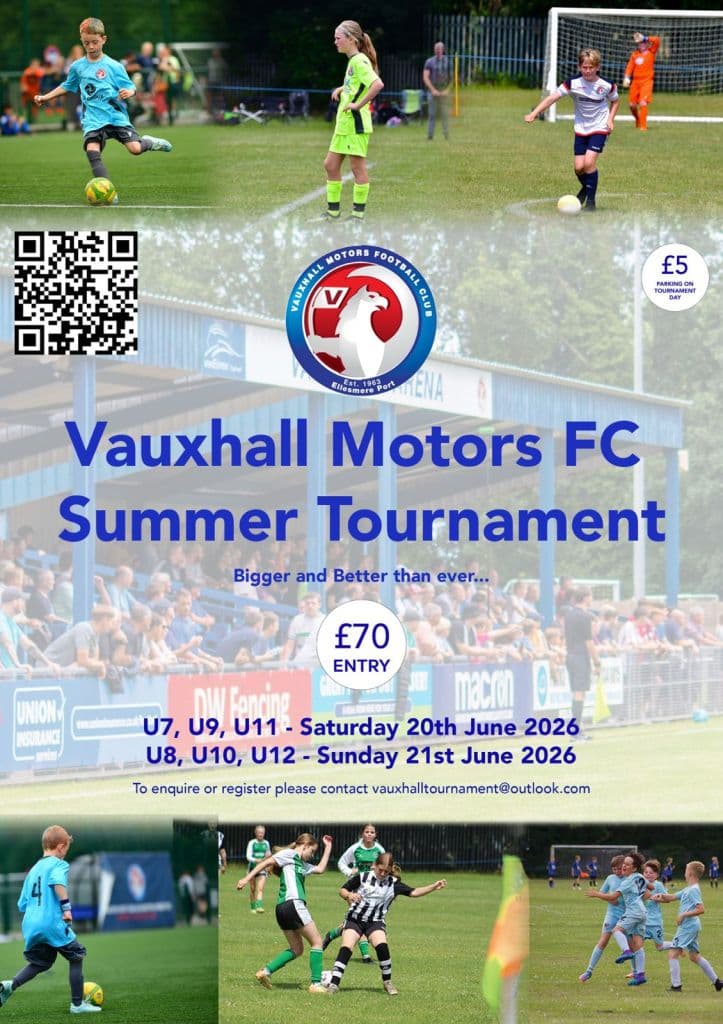 Vauxhall Motors Boys Tournament flyer