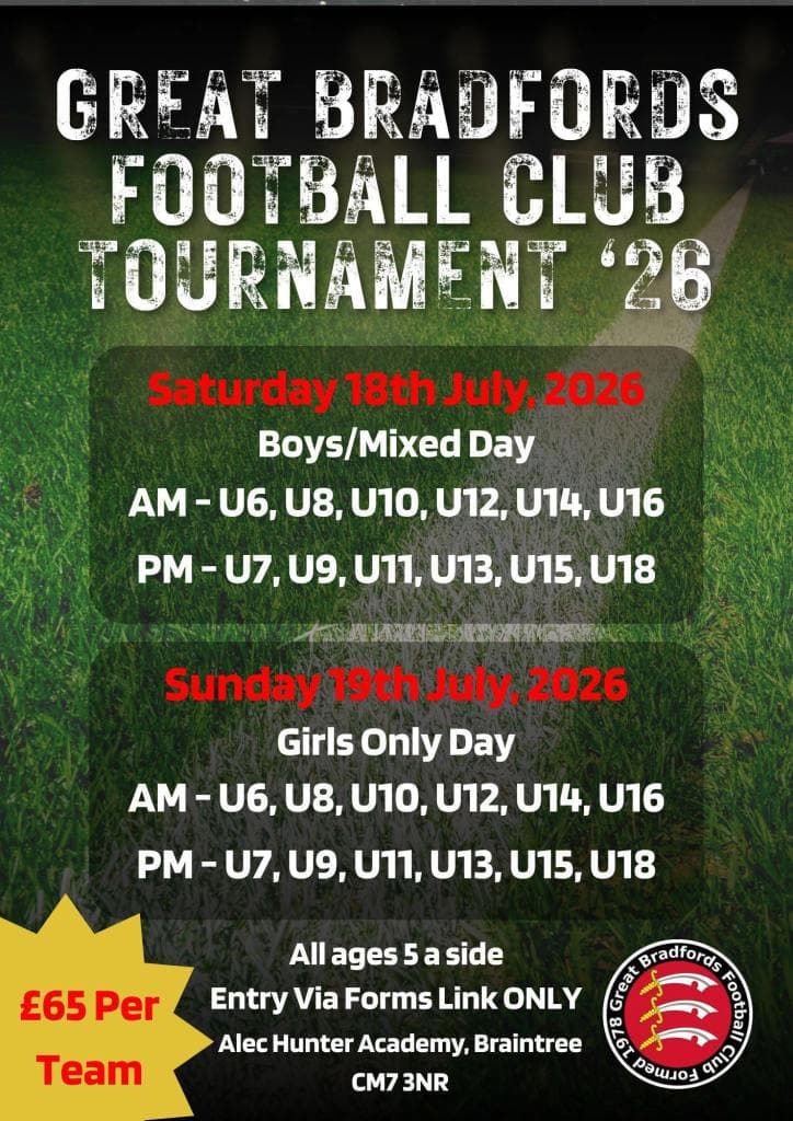 Great Bradfords 2026 Annual Tournament - GIRLS ONLY