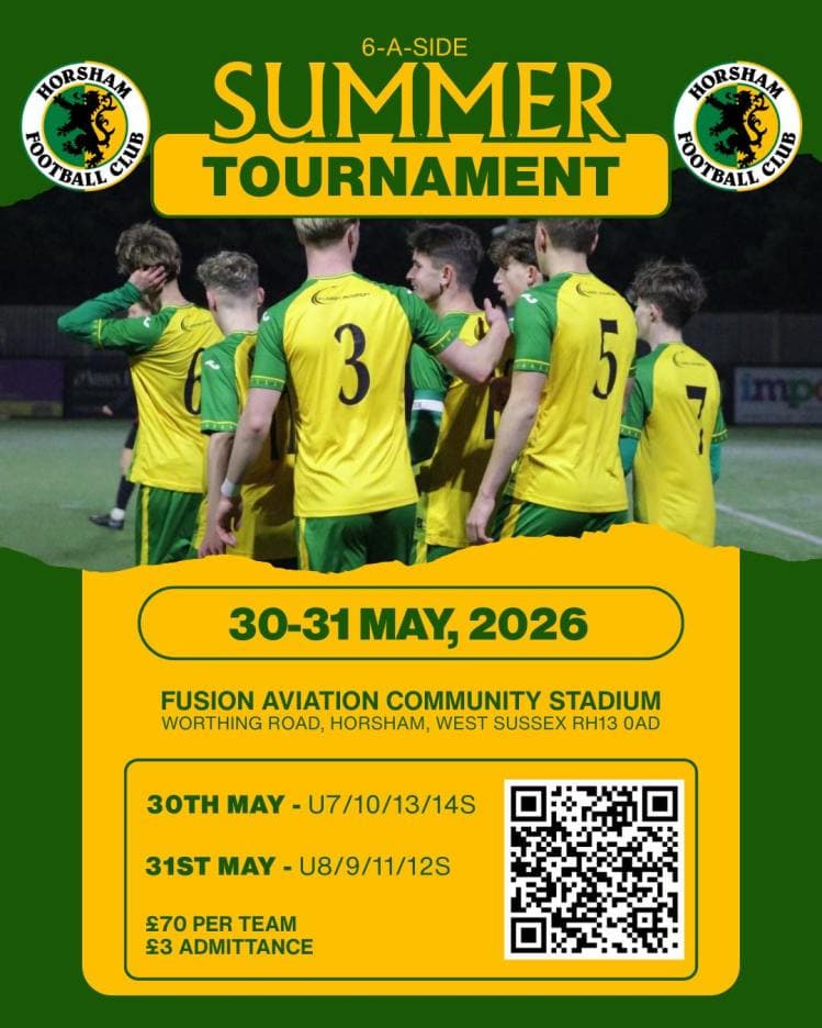 Horsham FC Summer Tournament flyer