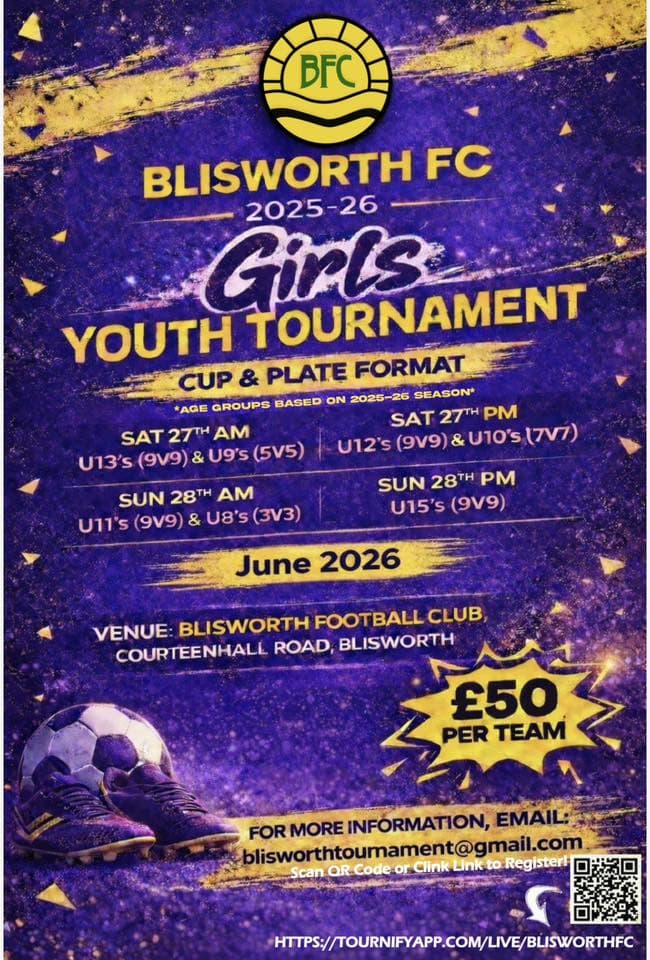 Blisworth FC Youth Football Tournament - GIRLS ONLY flyer