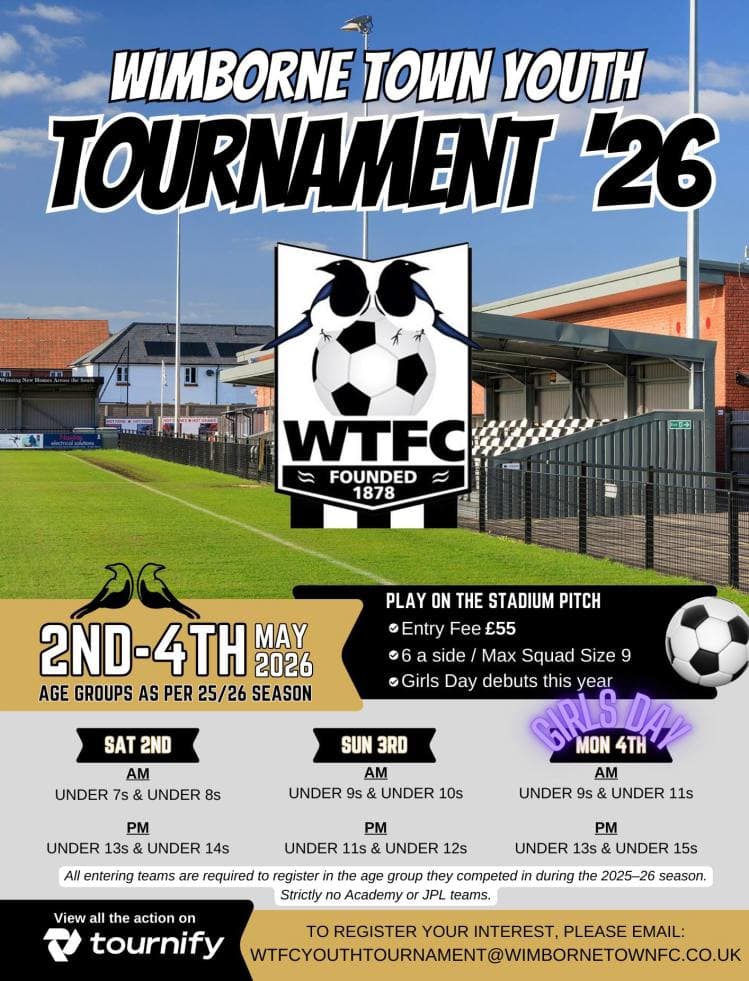 Wimborne Town Youth Tournament - GIRLS ONLY