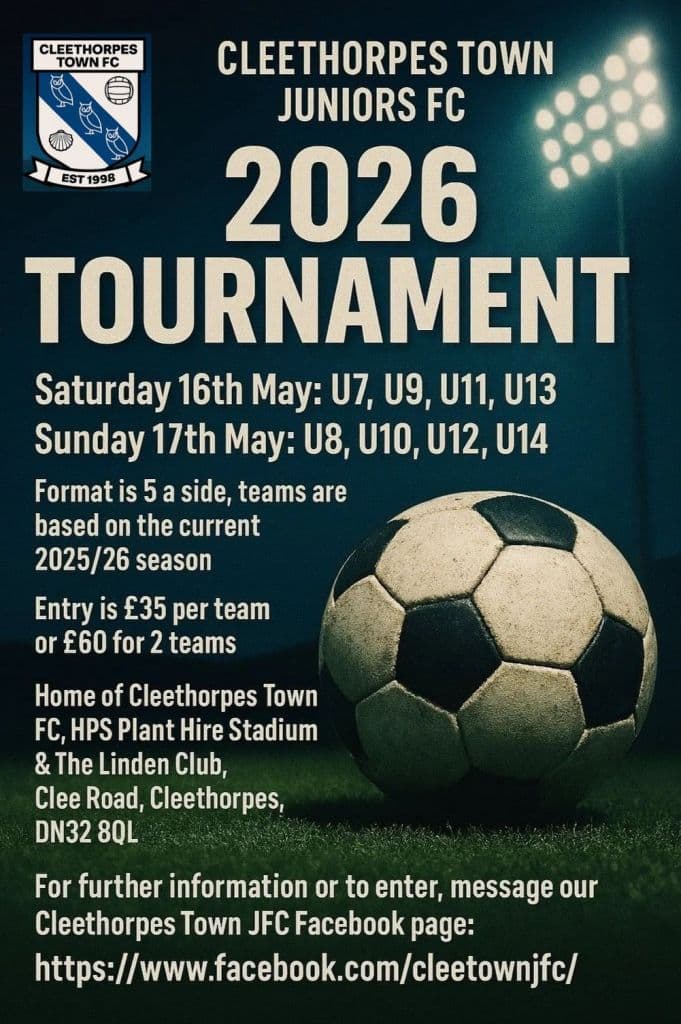 Cleethorpes Town Juniors Tournament flyer