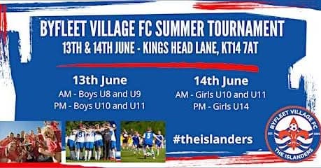 Byfleet Village FC 2026 Summer Tournament - GIRLS ONLY flyer