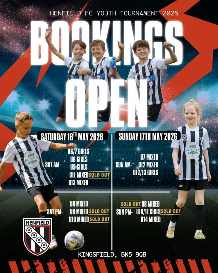 Henfield FC Youth Tournament flyer