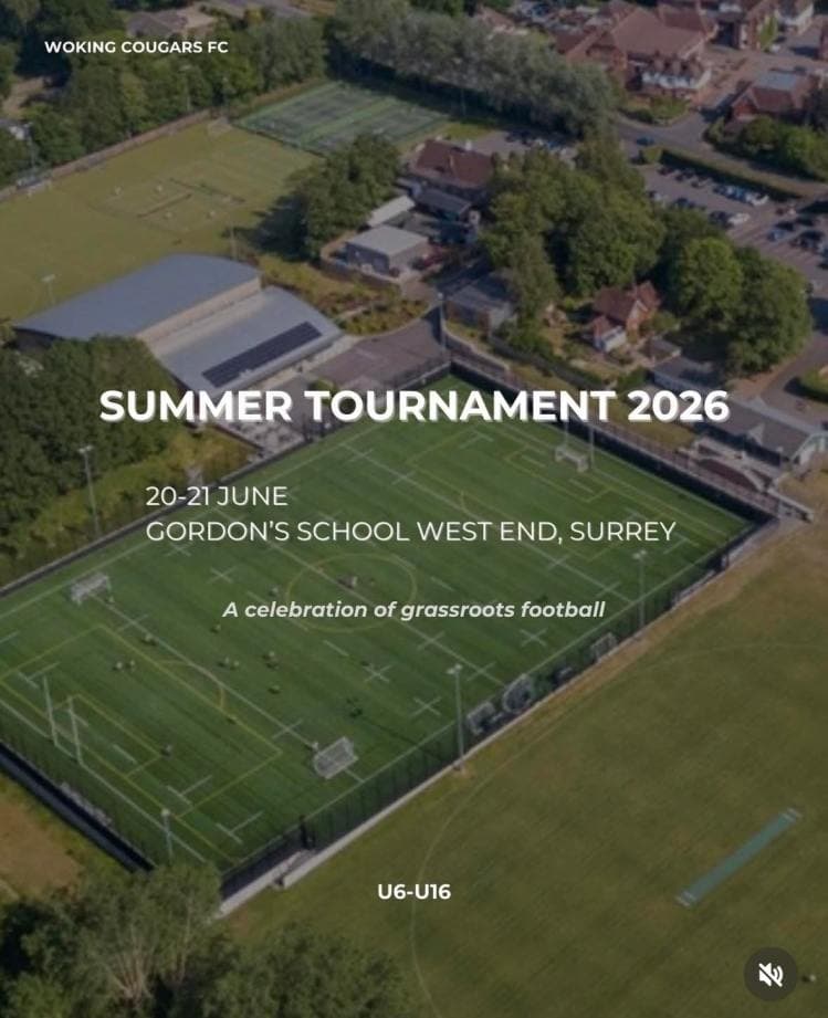Woking Cougars FC Summer Tournament flyer