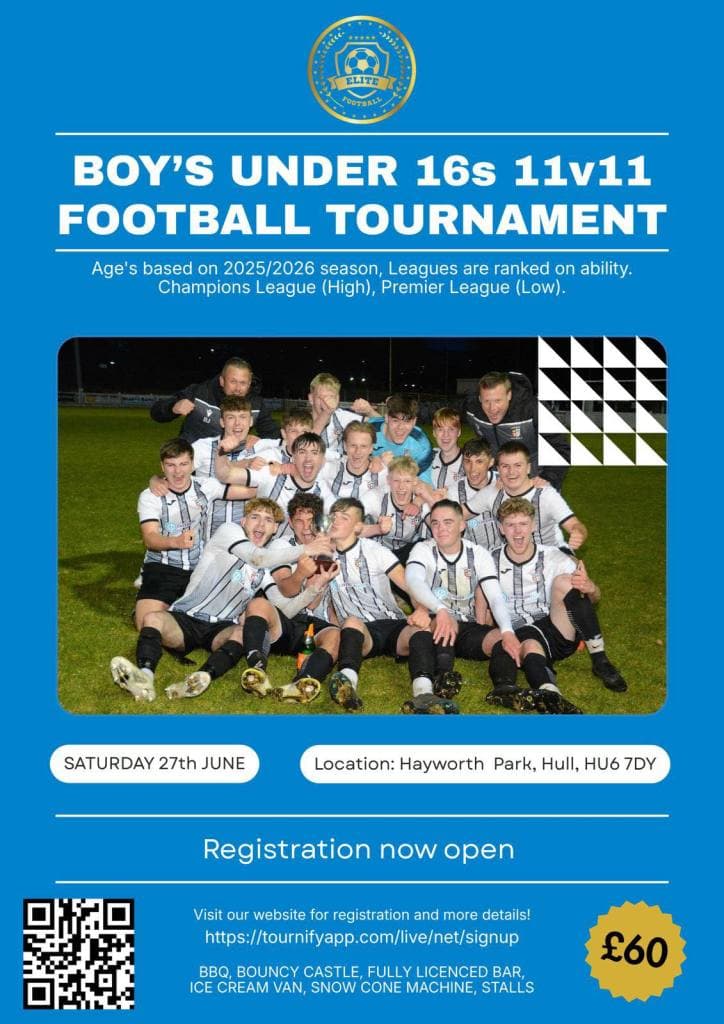 National Elite Football Tournament - U16 flyer