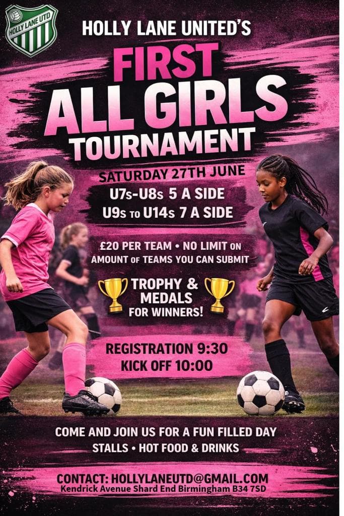 Holly Lane United Tournament - GIRLS ONLY flyer