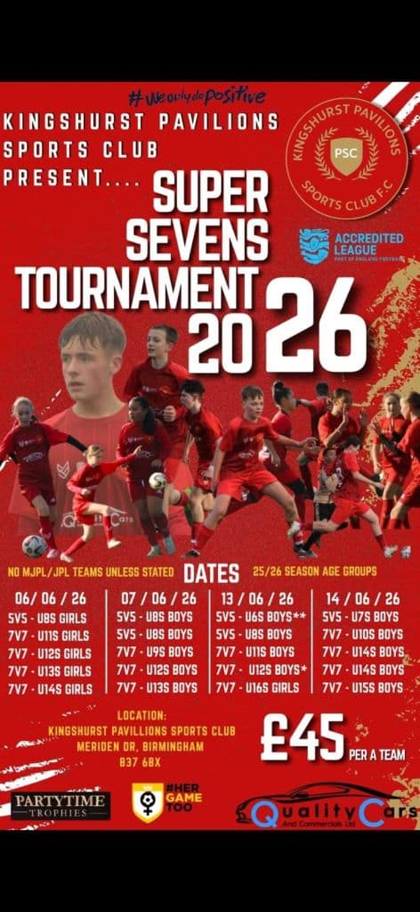 Kingshurst PSC FC Super Sevens flyer
