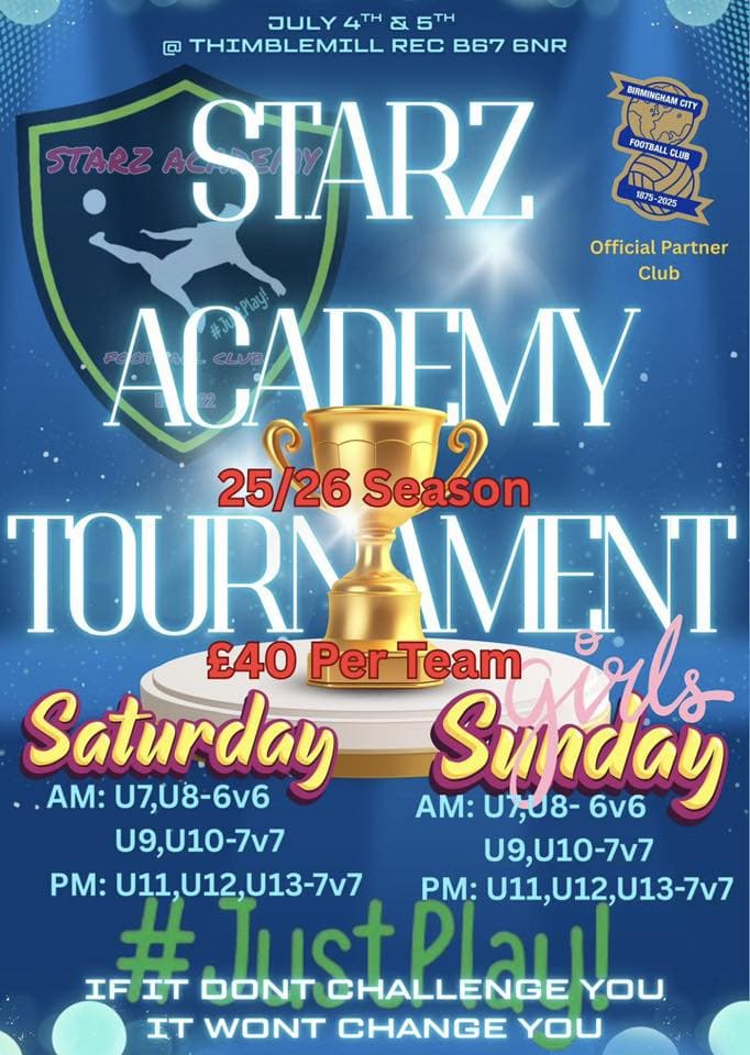 Starz Academy Tournament flyer