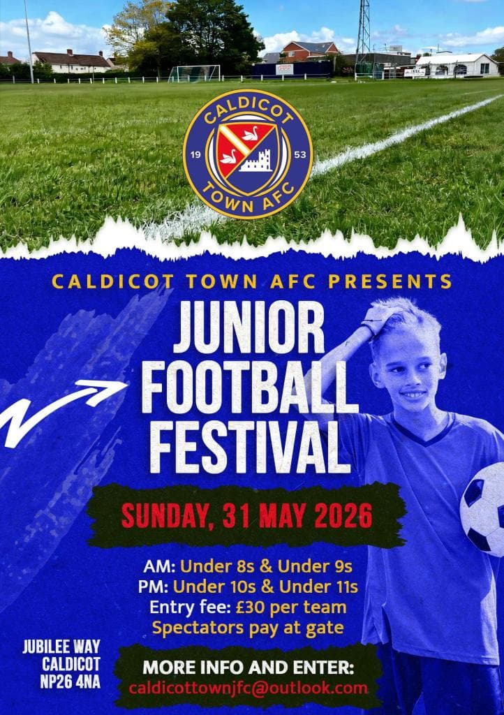 Caldicot Town Junior Football Festival flyer