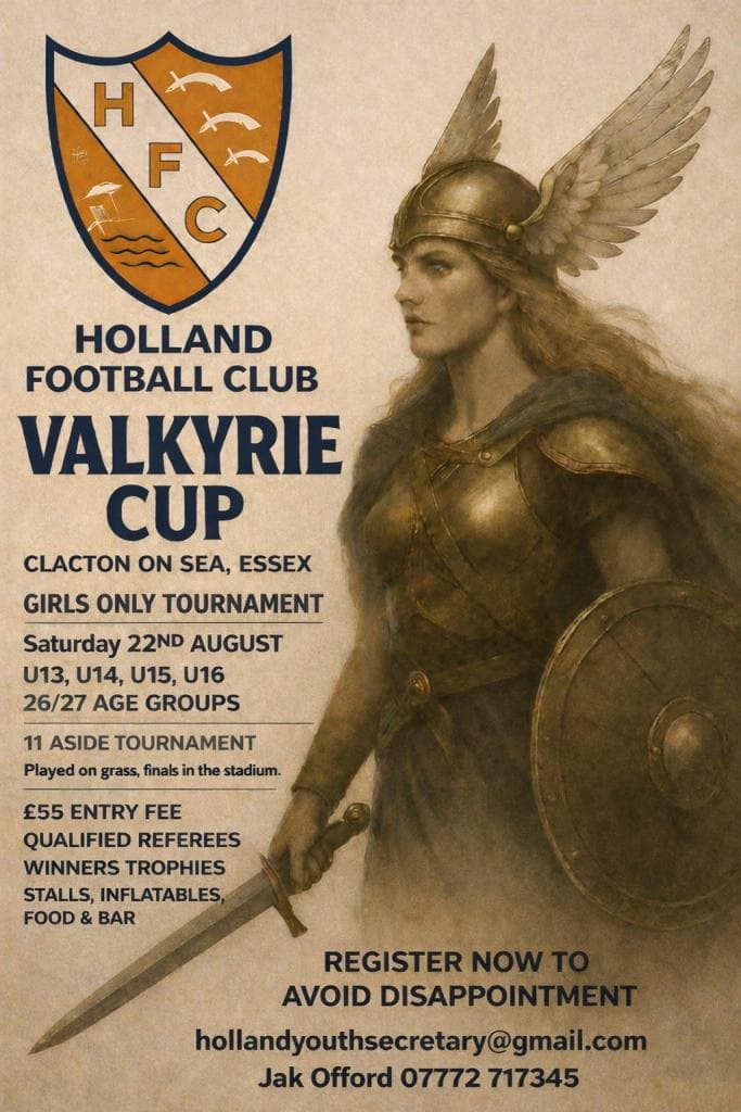 Holland Football Club Valkyrie Cup - GIRLS ONLY flyer