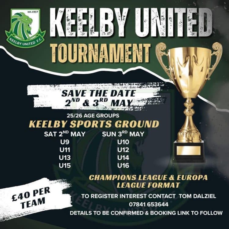 Keelby United Tournaments flyer