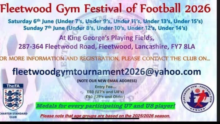 Fleetwood Gym Festival of Football flyer