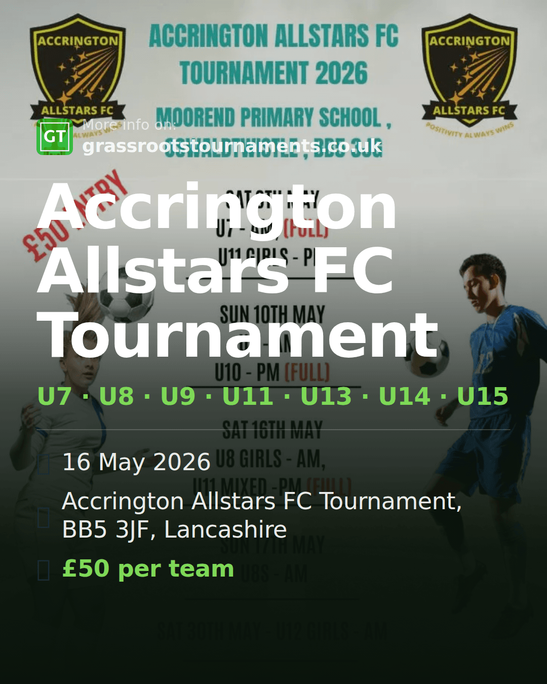 Accrington Allstars FC Tournament — social preview