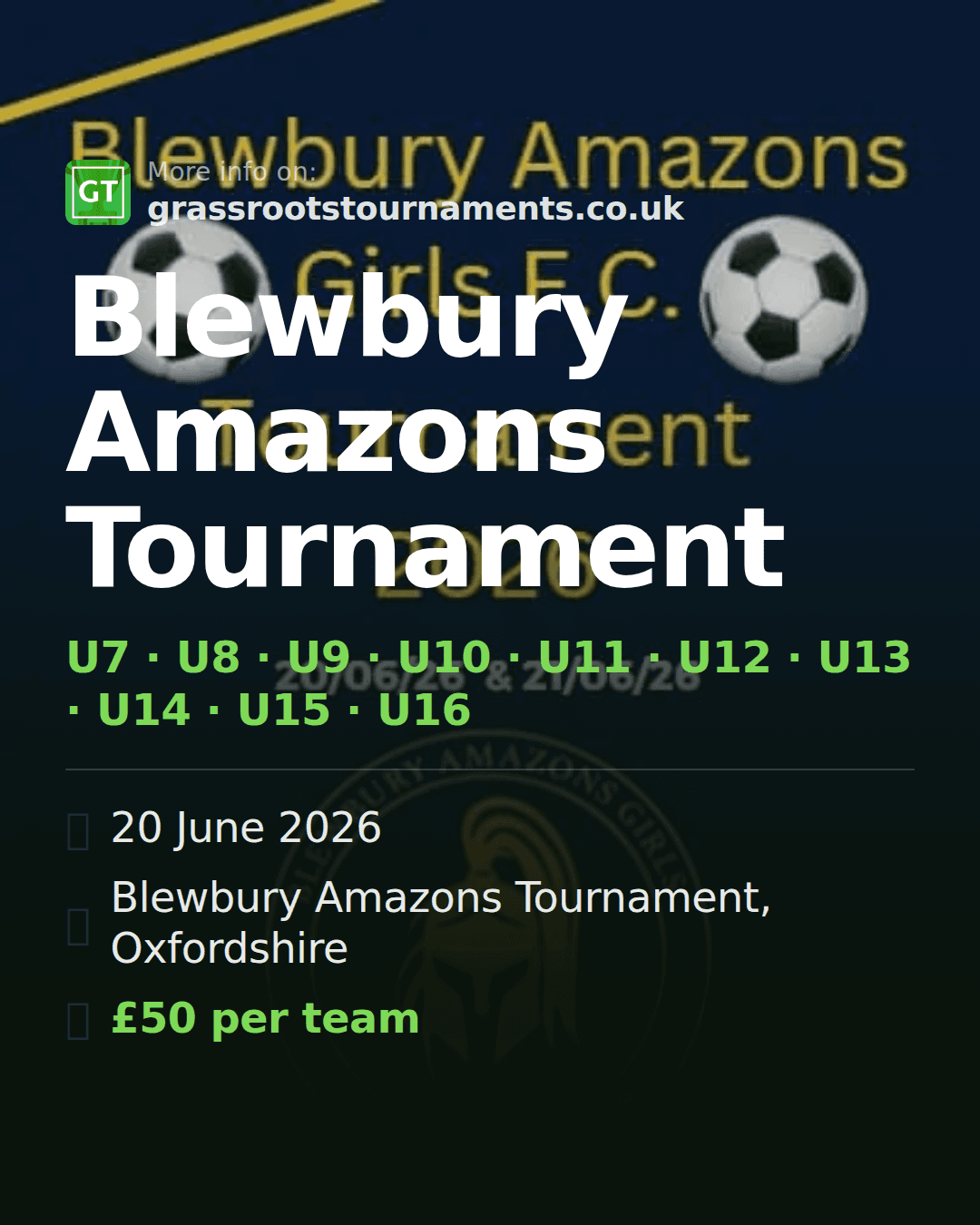 Blewbury Amazons Tournament — social preview