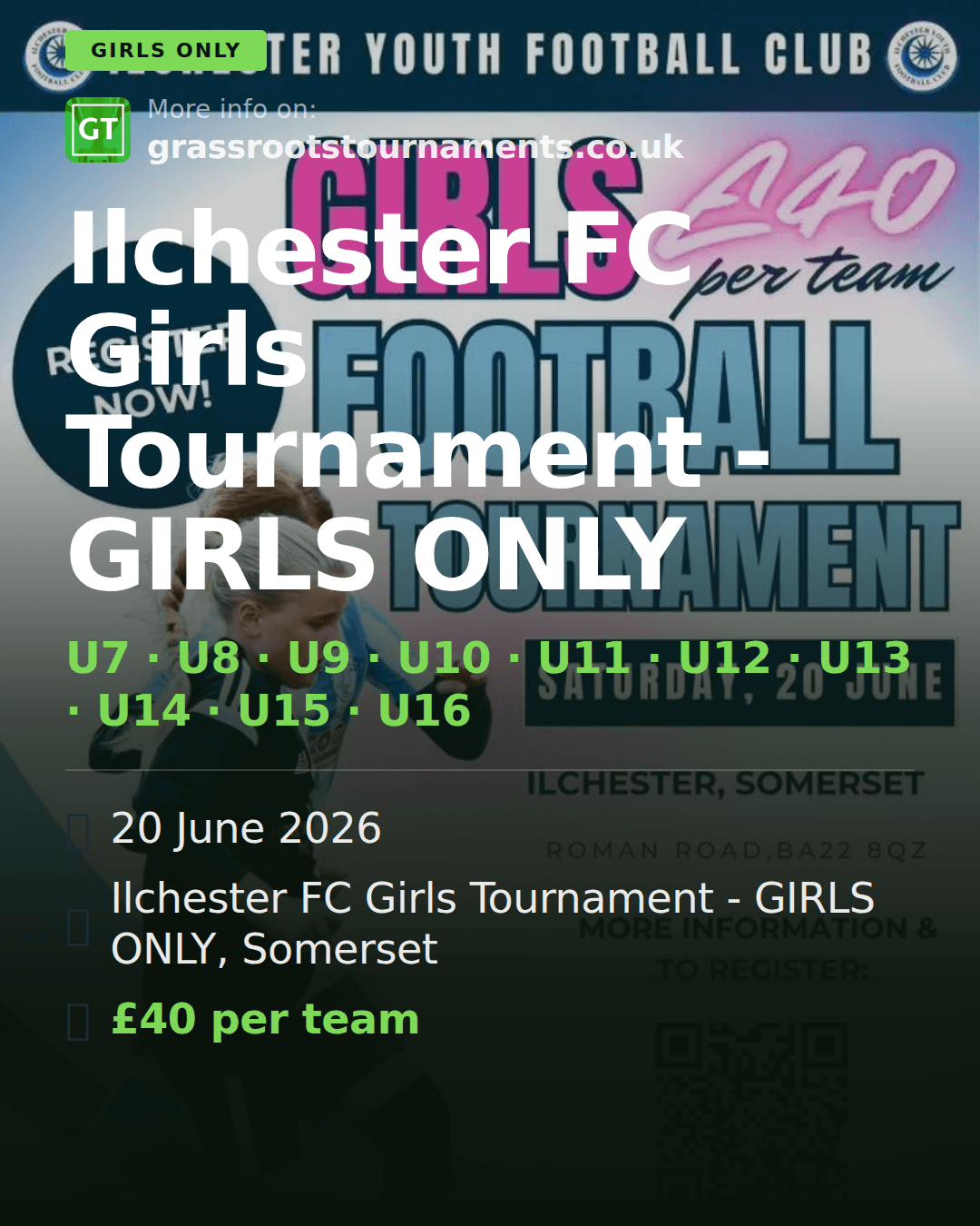 Ilchester FC Girls Tournament - GIRLS ONLY — social preview