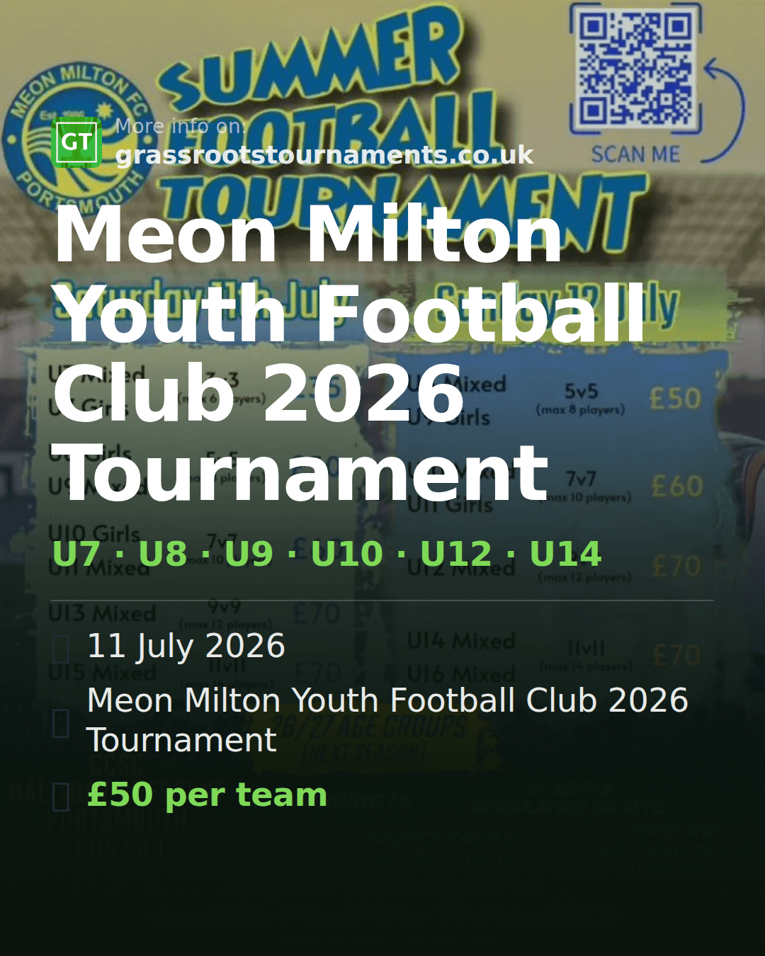 Meon Milton Youth Football Club 2026 Tournament — social preview