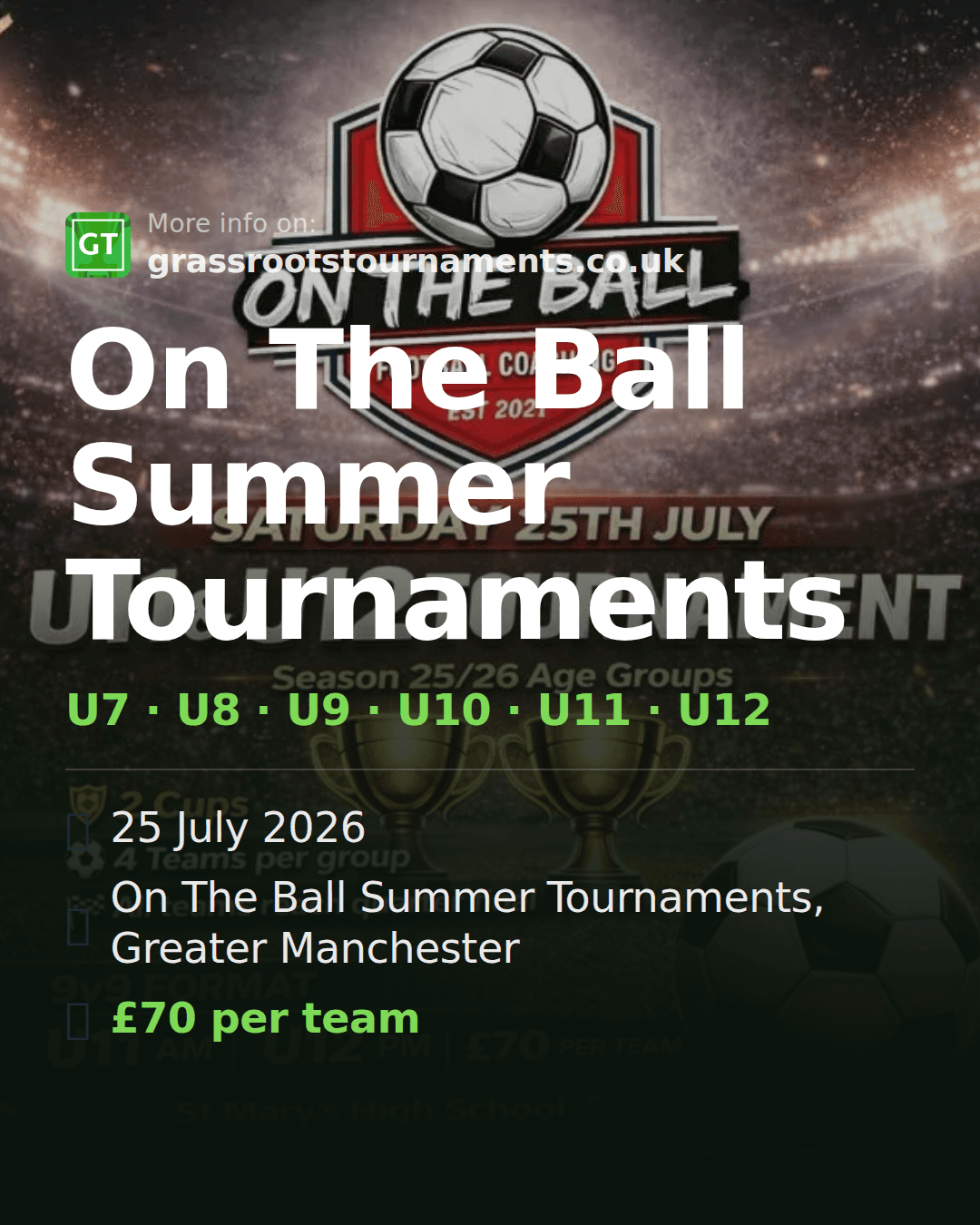 On The Ball Summer Tournaments — social preview