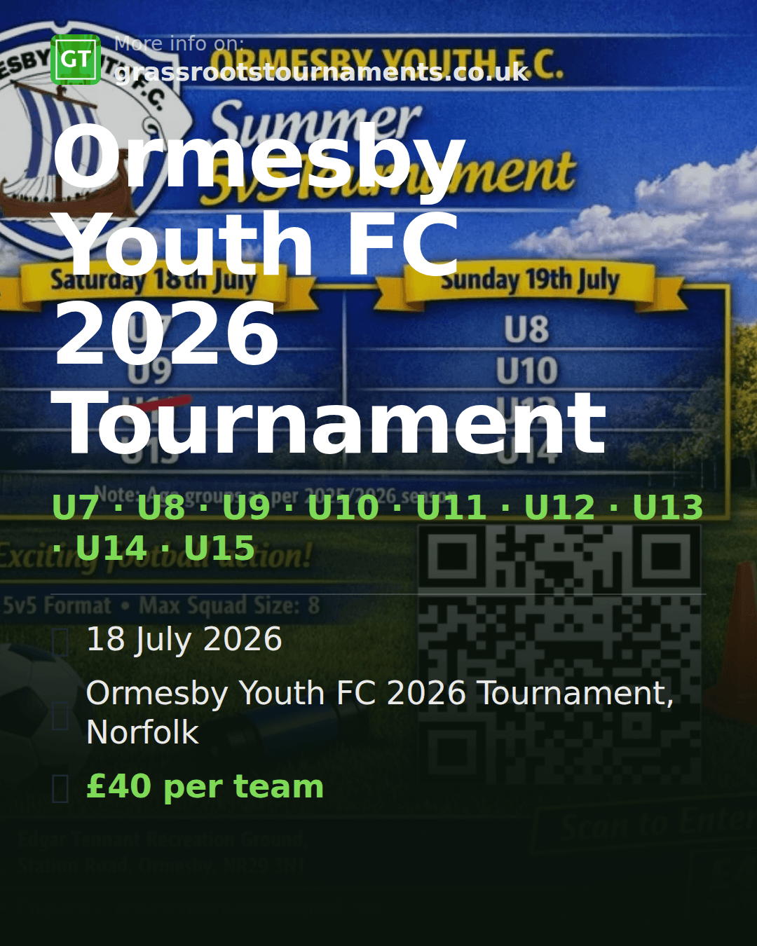 Ormesby Youth FC 2026 Tournament — social preview